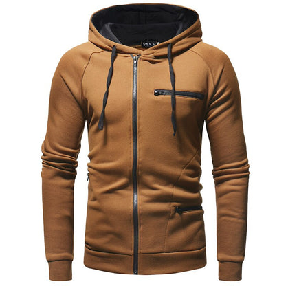 Herren Kapuzenpullover ReißverschlussSportlich