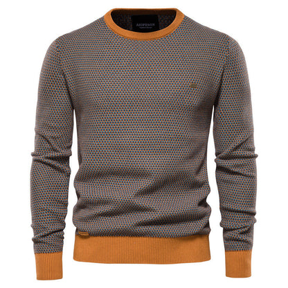 Herrenkleidung Rundhals Pullover Casual