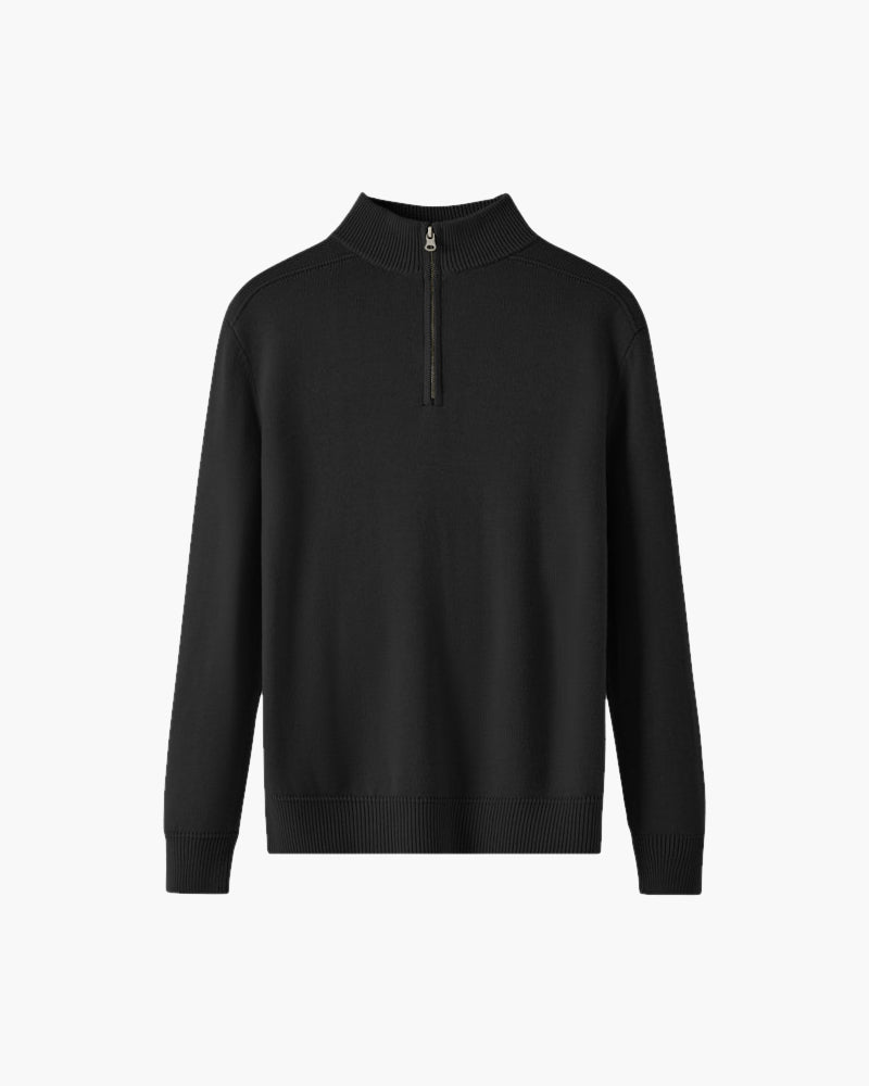 Merinowolle Pullover Damen Reißverschluss