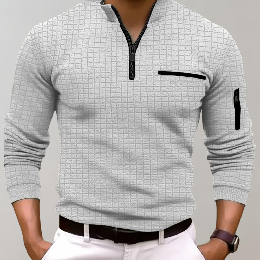 Herren Halbzipfel Pullover Modern Sportlich
