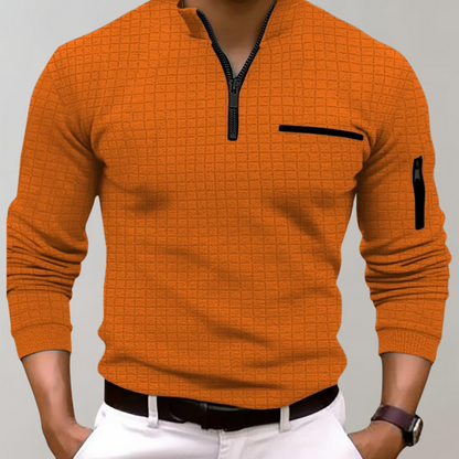 Herren Halbzipfel Pullover Modern Sportlich
