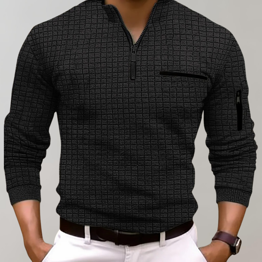 Herren Halbzipfel Pullover Modern Sportlich - IdealeKleiden