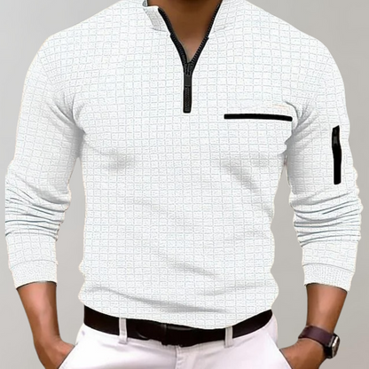 Herren Halbzipfel Pullover Modern Sportlich