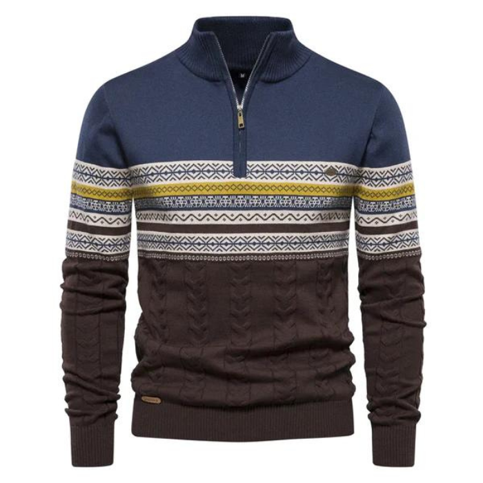 Herren Pullover Warm Gestrickt Winterlich