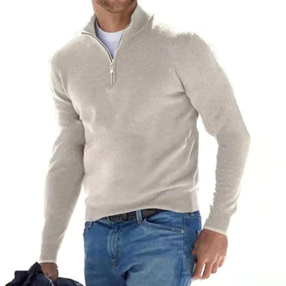 Herren Pullover Warm Langarm Strick