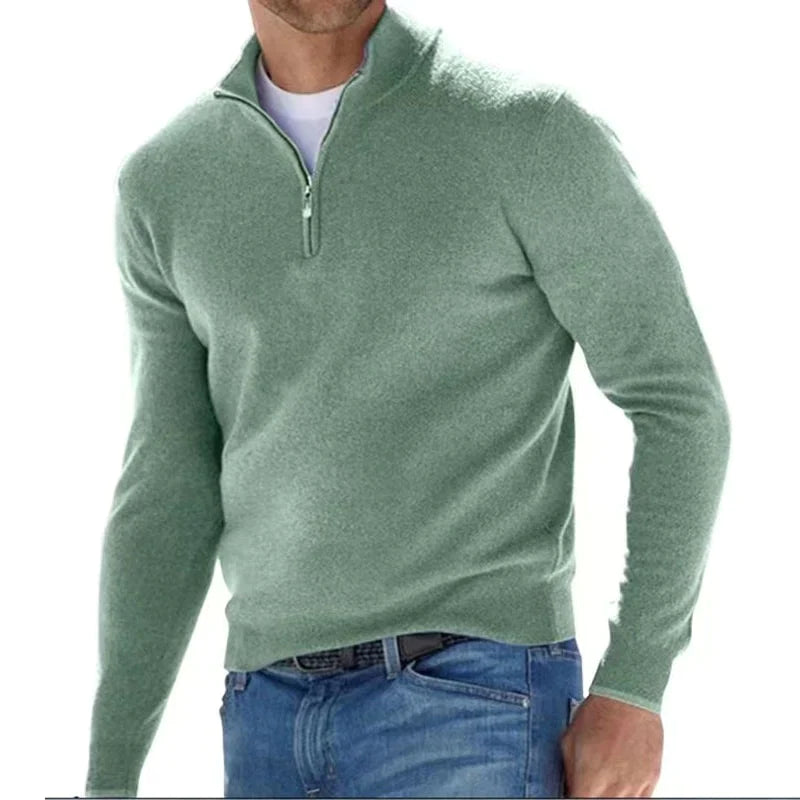 Herren Pullover Warm Langarm Strick