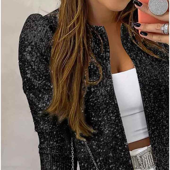Glamour Blazer Pailletten Elegant