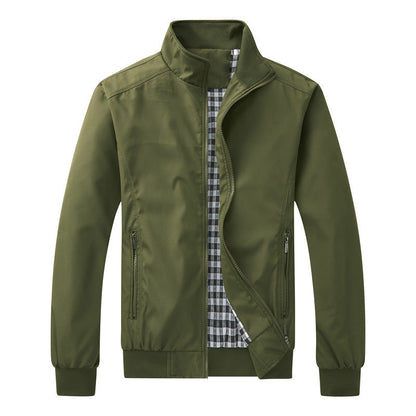 Herren Outdoor Jacke Leicht Winddicht Reißverschluss