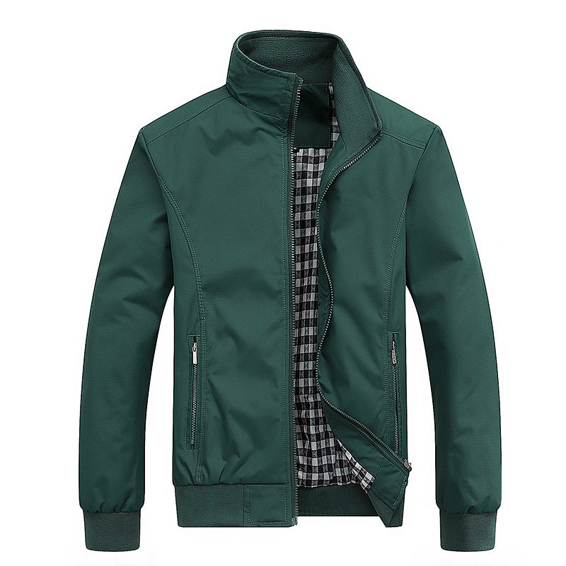 Herren Outdoor Jacke Leicht Winddicht Reißverschluss - IdealeKleiden