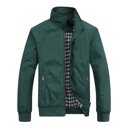 Herren Outdoor Jacke Leicht Winddicht Reißverschluss - IdealeKleiden