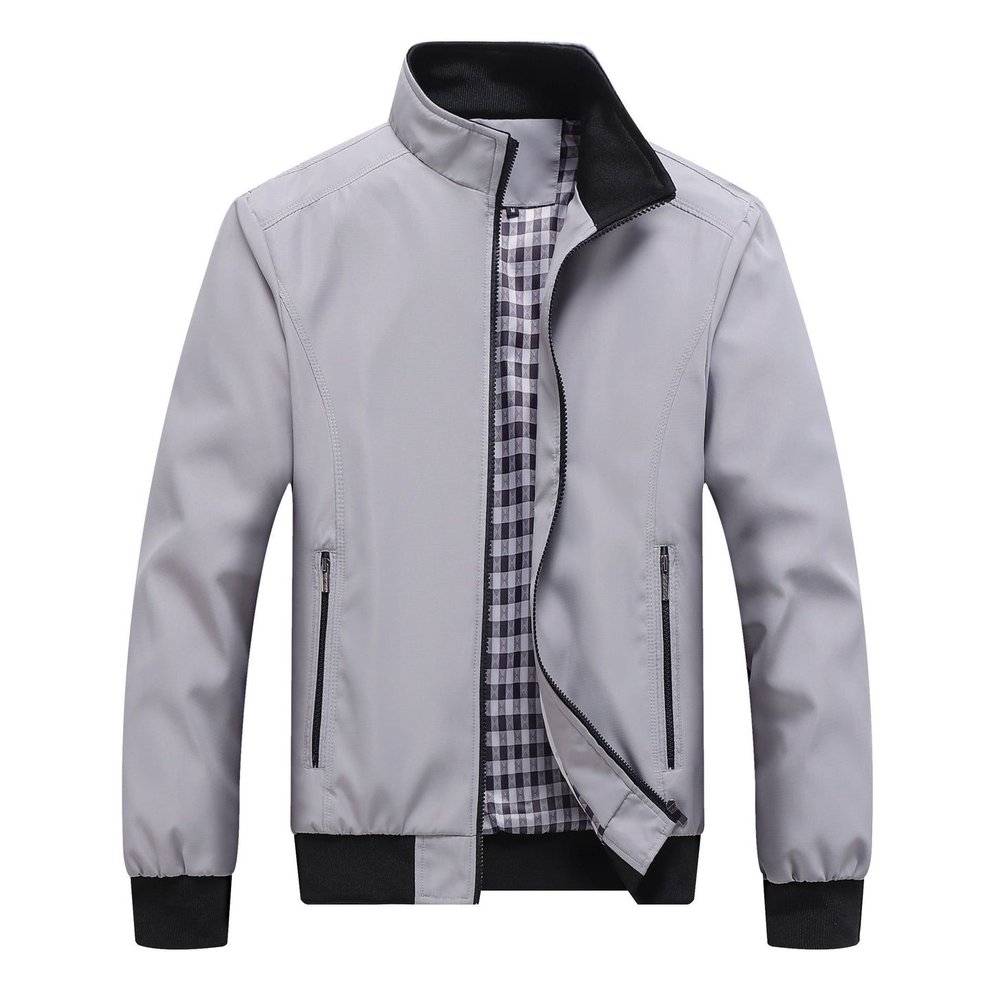 Herren Outdoor Jacke Leicht Winddicht Reißverschluss