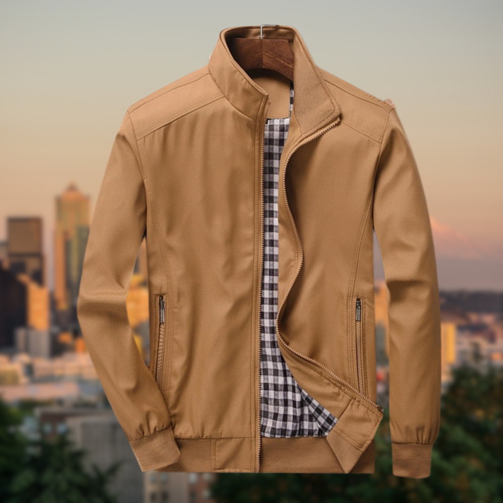 Herren Outdoor Jacke Leicht Winddicht Reißverschluss