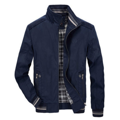 Herren Bomberjacke Winddicht Zip Up Sportlich