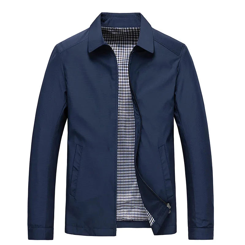 Wasserdichte Herrenjacke Reißverschluss Herbst Modell