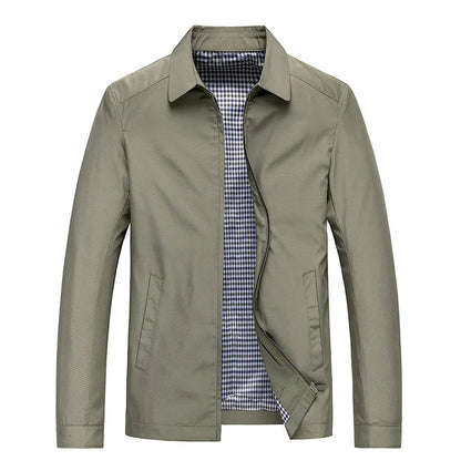 Wasserdichte Herrenjacke Reißverschluss Herbst Modell
