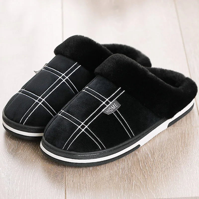 Warme Herren Hausschuhe Winter Bequem - IdealeKleiden