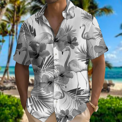 Sommerbluse Hawaiihemden Style Männer