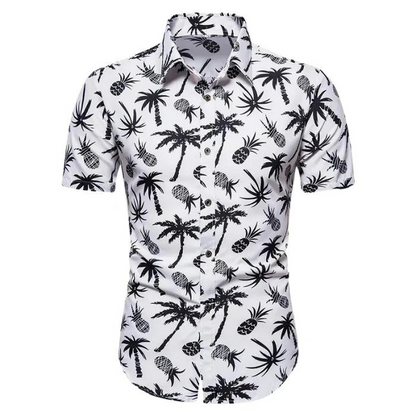 Sommer Poloshirt Hawaii Print