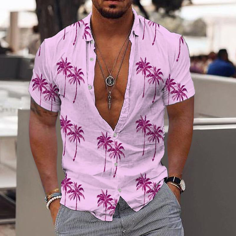 Sommerhemd Kurzarm Hawaiiodesign Modern