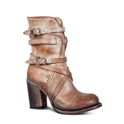 Stilvolle Lederstiefel Damen Elegant - IdealeKleiden
