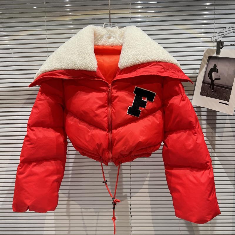 Retro Parka Cropjacke Frauen