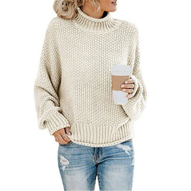 Weiche Rollkragenpullover Selbstgestrickt
