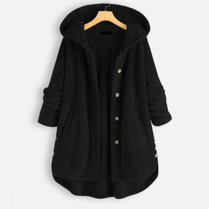 Damen Fleecejacke Weich Kapuze