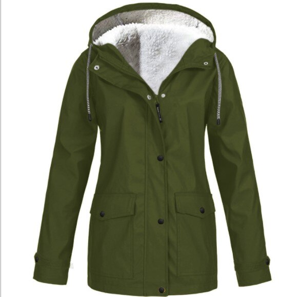 Wasserdichte Outdoorjacke Warm Gefüttert