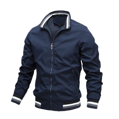 Herren Bomberjacke Modern Streifen Design
