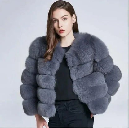 Luxus Pelzmantel Glamour Design