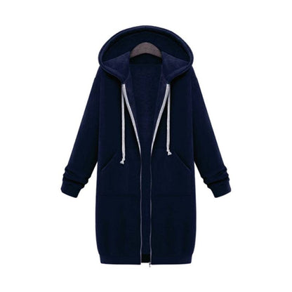 Stylische Damenjacke Lang Sweatshirt Design