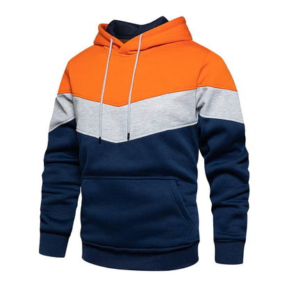 Herren Kapuzenpullover Querstreifen modern