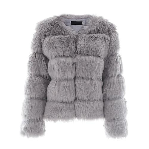 Luxus Felljacke Damen Elegant Design