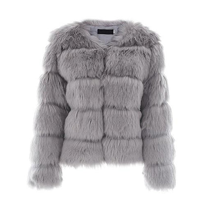 Luxus Felljacke Damen Elegant Design
