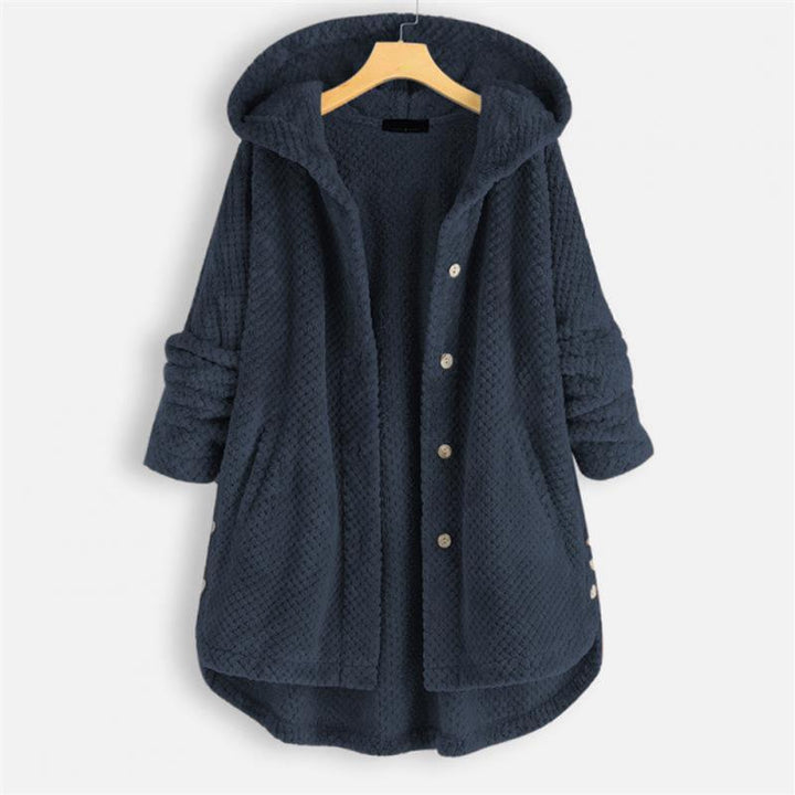 Damen Fleecejacke Weich Kapuze