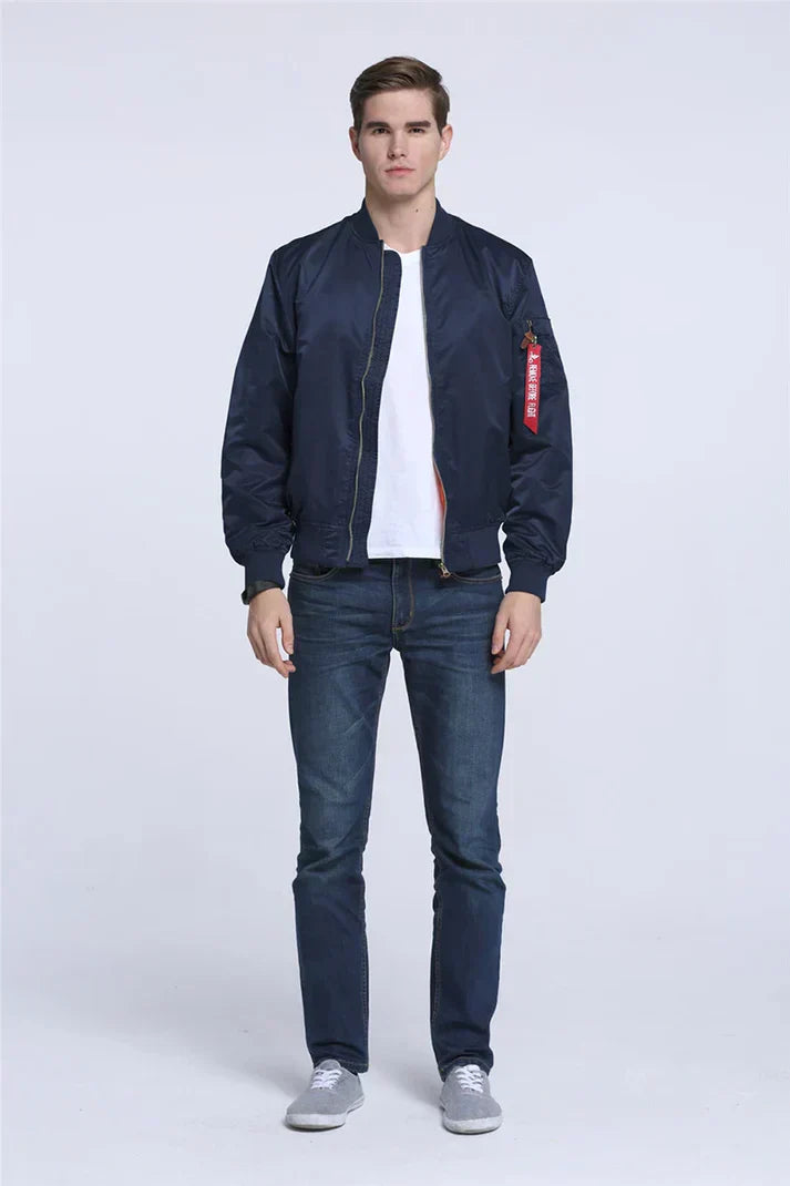 Lederbomberjacke Cool Vintage Look