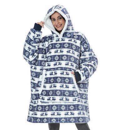 Große Damen Pullover Oversize Kapuze