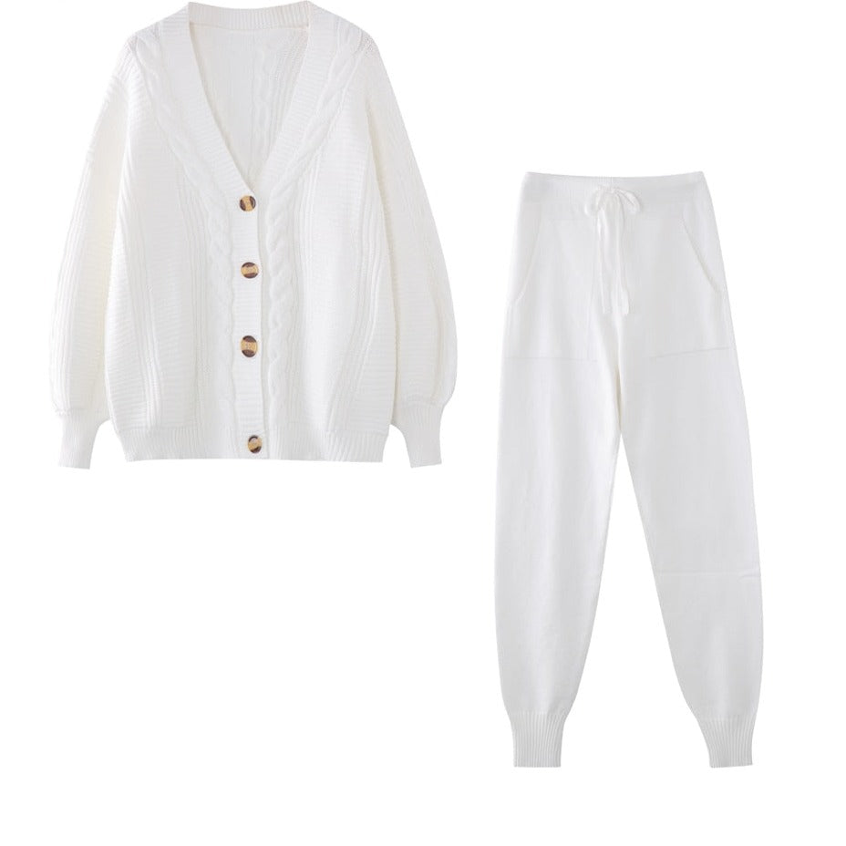 Damen Sportset Bequem 2-teilig Hose Und Oberteil