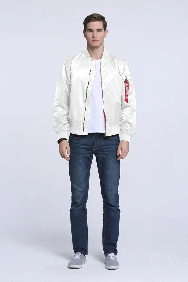 Lederbomberjacke Cool Vintage Look