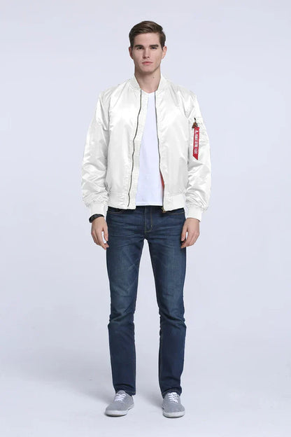 Lederbomberjacke Cool Vintage Look