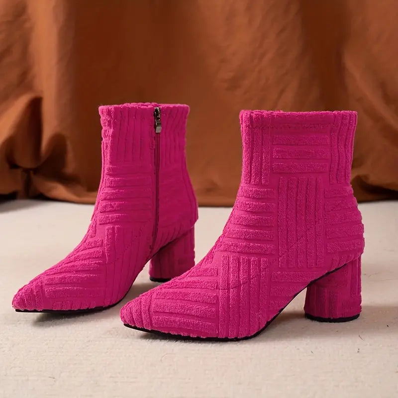 Stilvolle Damenstiefel Mit Blockabsatz