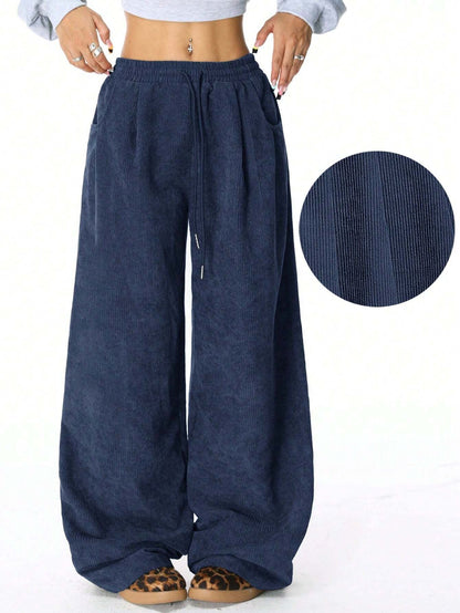 Damen Cordhose Elastisch Bequem