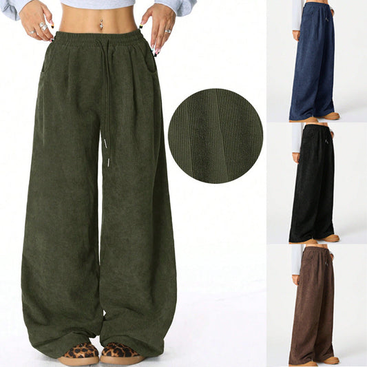 Damen Cordhose Elastisch Bequem - IdealeKleiden
