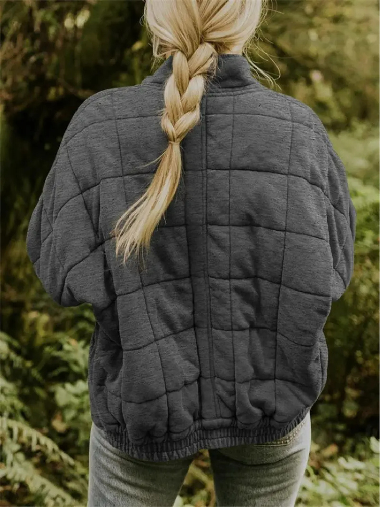 Übergroße Polsterjacke Bequem Oversized - IdealeKleiden