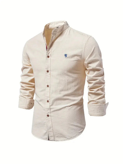 Herren Hemd Slim Fit Lange Ärmel Komfort