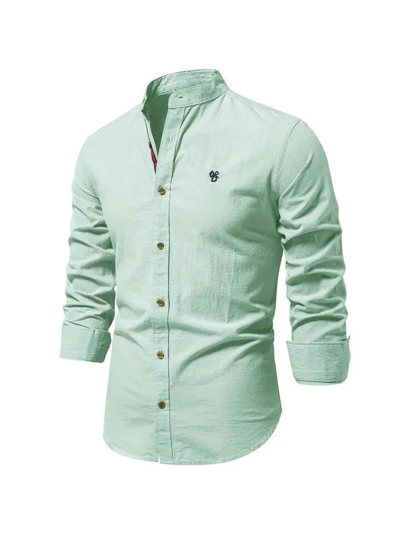Herren Hemd Slim Fit Lange Ärmel Komfort
