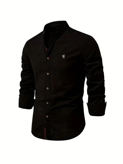 Herren Hemd Slim Fit Lange Ärmel Komfort