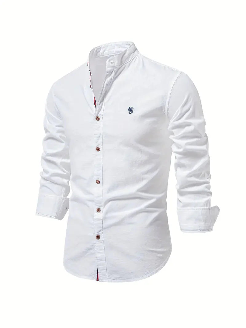 Herren Hemd Slim Fit Lange Ärmel Komfort