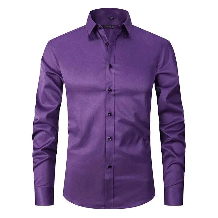 Herren Hemd Langarm Stretch