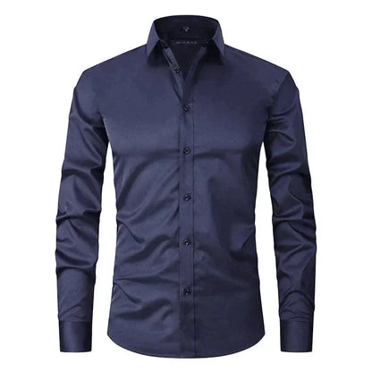 Herren Hemd Langarm Stretch